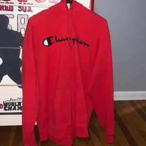 Men’s Extra Large Red Champion Hoodie